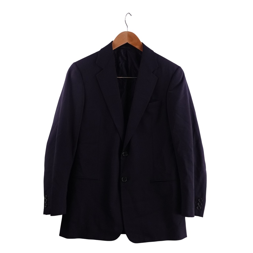 Vintage Giorgio Armani Borgo 21 Men 46 Reg Navy Wool … - Gem